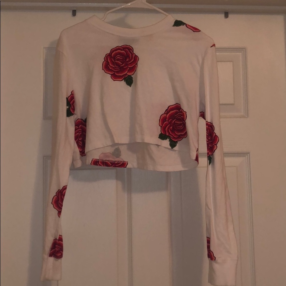 Forever 21 floral crop top
